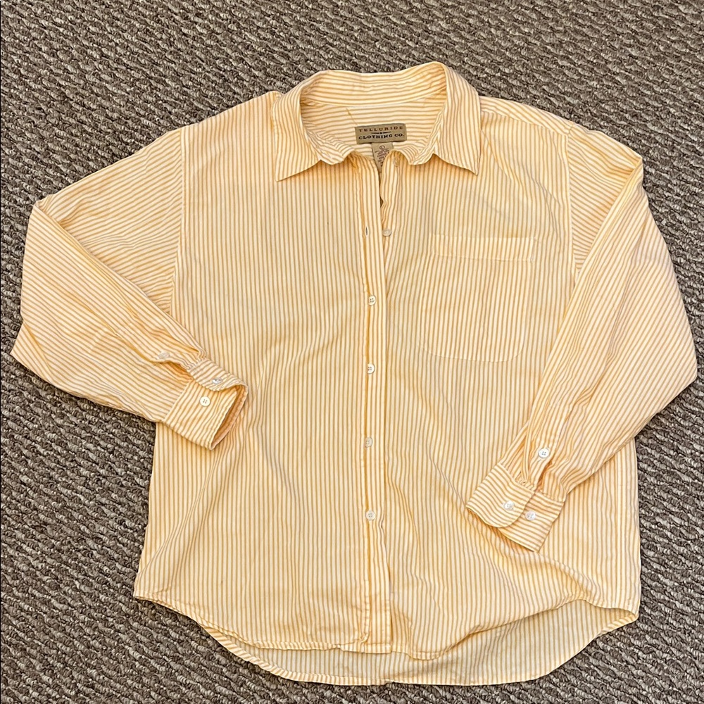 Telluride Orange and White Stripe Shirt